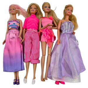 Barbie Doll Lot 2000s Skiing Vacation Newborn Doctor Glamour Surprise Pet 4 Doll